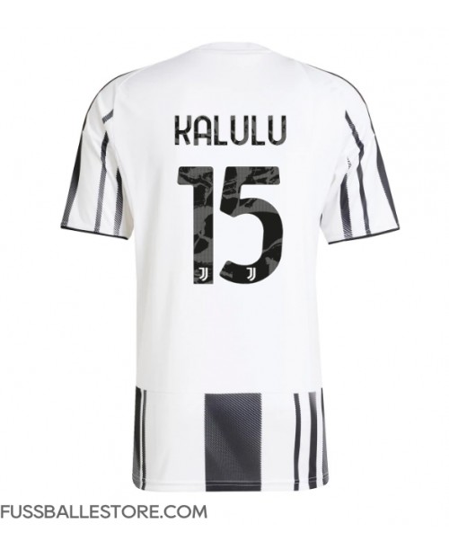 Günstige Juventus Pierre Kalulu #15 Heimtrikot 2025-26 Kurzarm Günstige Juventus Pierre Kalulu #15 Heimtrikot 2025-26 Kurzarm